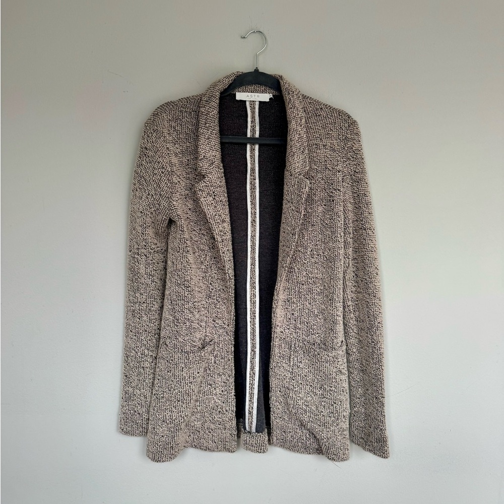 ASTR the Label Tweed Knit Blazer/Cardigan